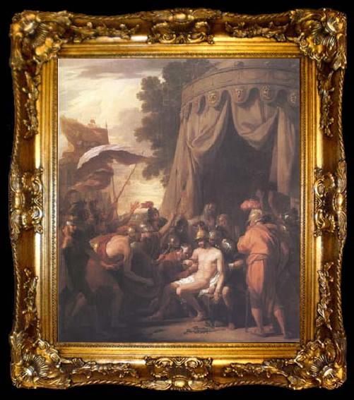 framed  Benjamin West The Death of Epaminondas (mk25), ta009-2